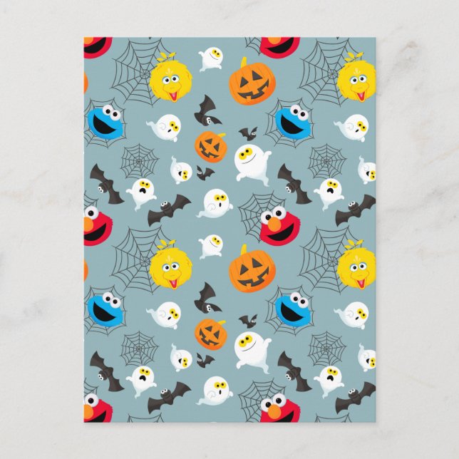 Sesame Street Cute Halloween Mönster Vykort (Framsida)