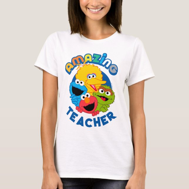 Sesame Street | De är Fantastisk Lärare T Shirt (Framsida)