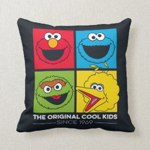 Sesame Street De ursprungliga coola barnen Kudde