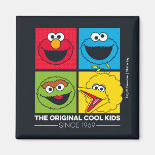 Sesame Street De Ursprungliga Coola Killarna Magnet