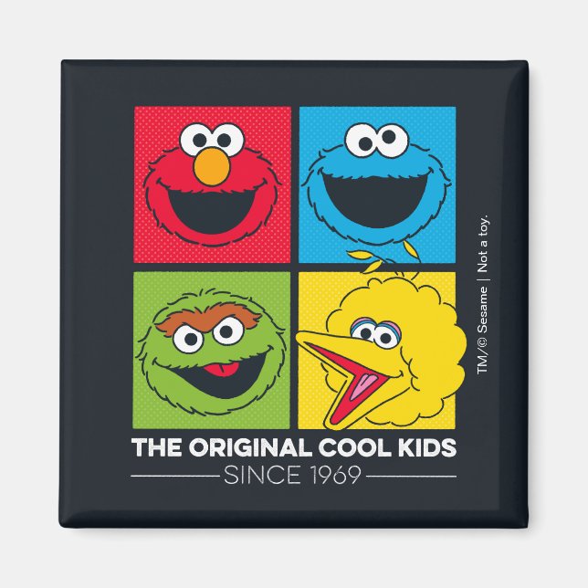 Sesame Street | De Ursprungliga Coola Killarna Magnet (Framsidan)