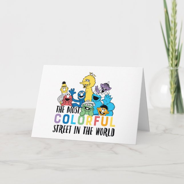 Sesame Street | Den färgaste gatan Kort (Framsida)