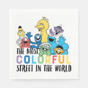 Sesame Street   Den färgaste gatan Pappersservett