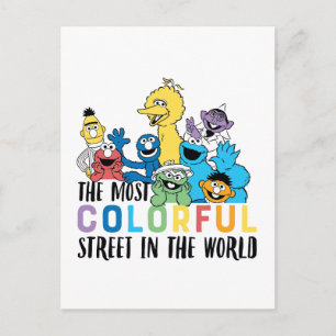 Sesame Street Den färgaste gatan Vykort