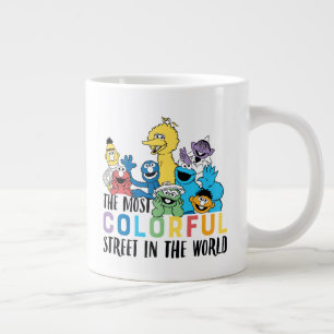 Sesame Street Den mest färgglada gatan Jumbo Mugg