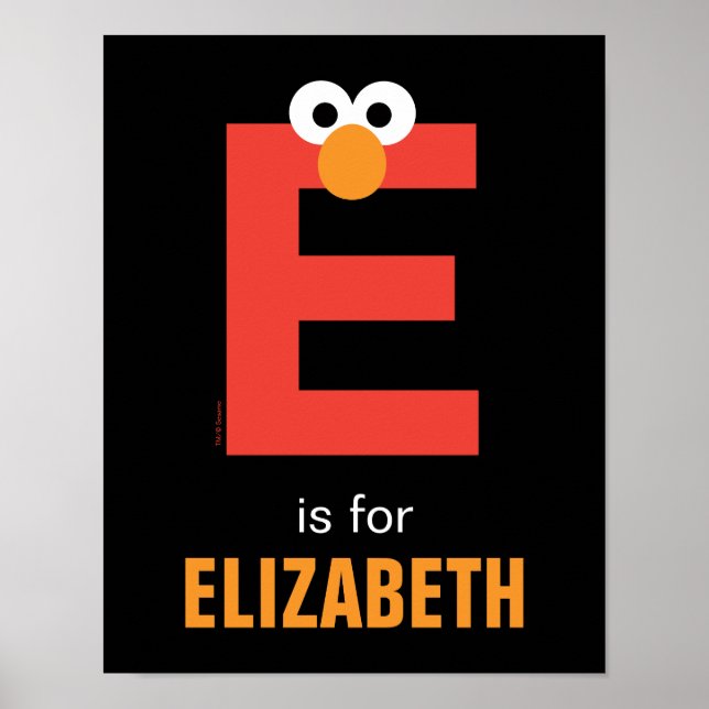 Sesame Street | E är för Elmo Poster (Framsidan)