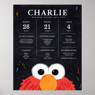Sesame Street - Elmo   1-årsjubileum Poster