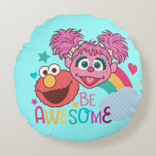 Sesame Street Elmo & Abby - BE Fantastisk Rund Kudde