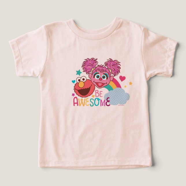 Sesame Street | Elmo & Abby - BE Fantastisk T Shirt (Design Framsida)