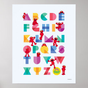 Sesame Street   Elmo Alfabetet Poster