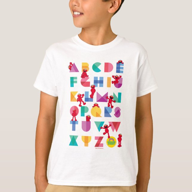 Sesame Street | Elmo Alphabet T Shirt (Framsida)
