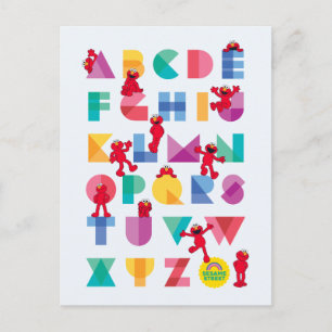 Sesame Street Elmo Alphabet Vykort