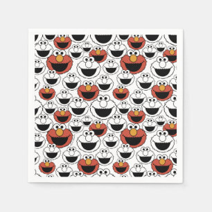 Sesame Street Elmo - andra födelsedag Pappersservett