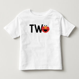 Sesame Street Elmo Ansikte I är två födelsedagar T Shirt