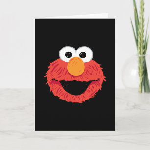 Sesame Street Elmo Ansikte Kort