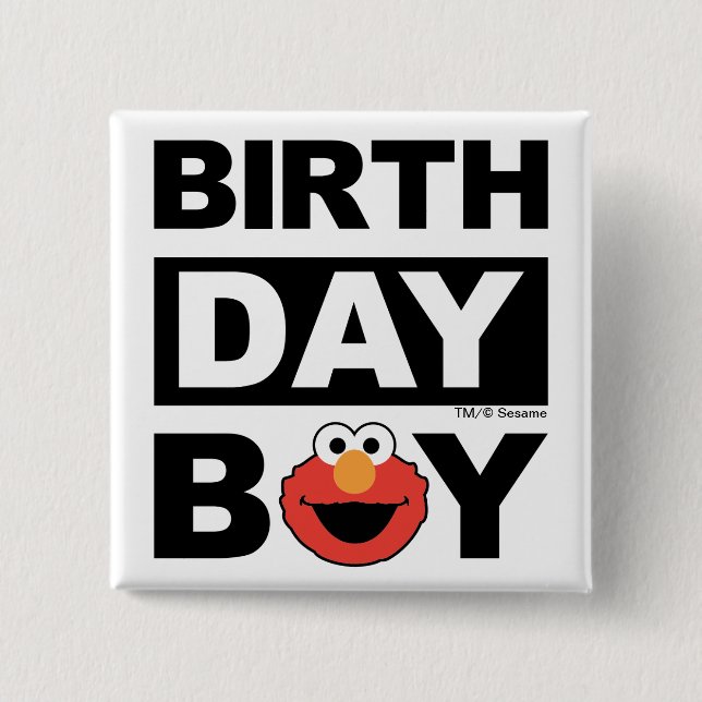 Sesame Street | Elmo - Birthday Boy Knapp (Framsida)