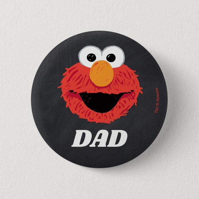 Sesame Street | Elmo Birthday Chalkboard Pappa Knapp (Framsida)