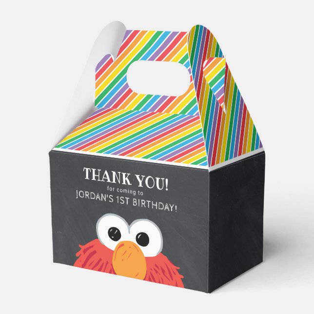 Sesame Street | Elmo Birthday Chalkboard Presentaskar (Baksidan Sidan)