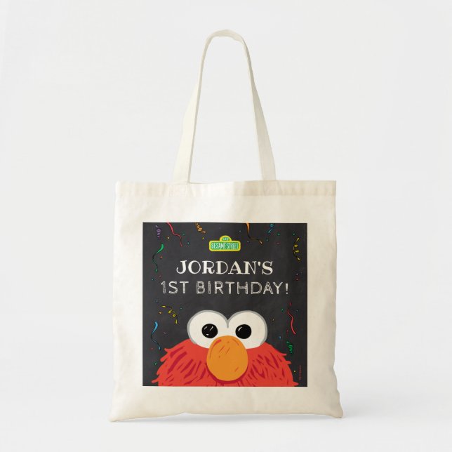 Sesame Street | Elmo Birthday Chalkboard Tygkasse (Framsidan)
