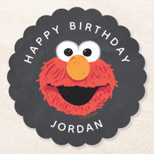 Sesame Street Elmo Birthday Chalkboard Underlägg Papper