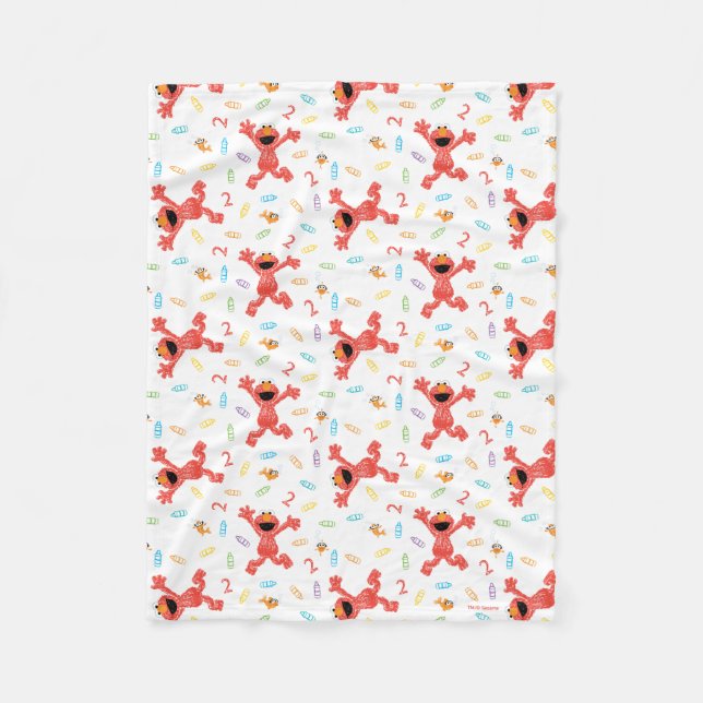 Sesame Street Elmo | Birthday Crayon Fleecefilt (Framsidan)