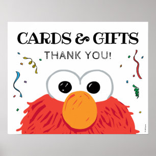 Sesame Street - Elmo Chalkboard-kort och presentko Poster