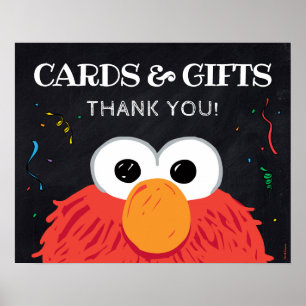 Sesame Street - Elmo Chalkboard-kort och presentko Poster