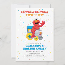Sesame Street Elmo Chugga Chugga två födelsedagar