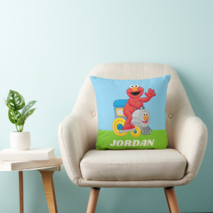Sesame Street Elmo Chugga Chugga Two Två Födelseda Kudde