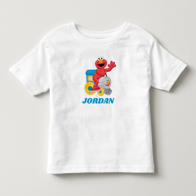 Sesame Street Elmo Chugga Chugga Two Two Födelseda T Shirt (Framsida)