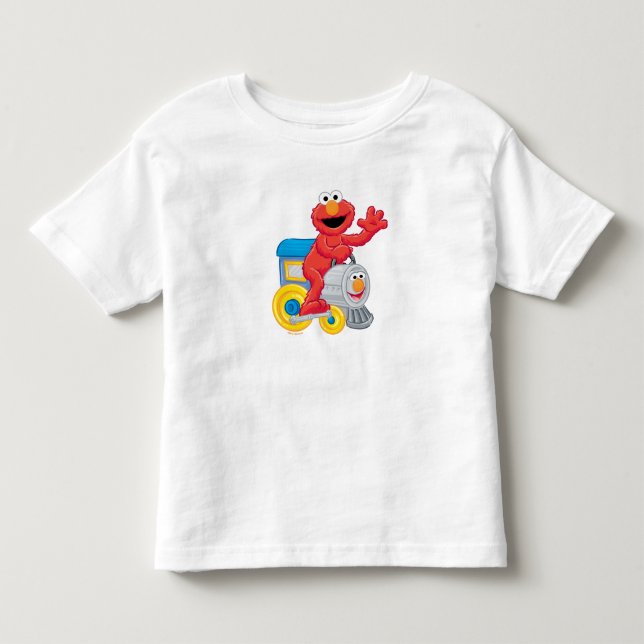 Sesame Street Elmo Chugga Chugga Two Two Födelseda T Shirt (Framsida)