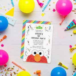 Sesame Street | Elmo Confetti Birthday Inbjudningar