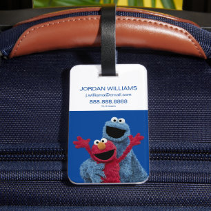 Sesame Street Elmo & Cookie Monster Bagagebricka
