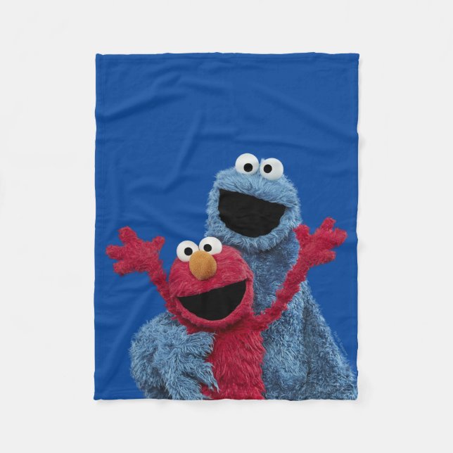 Sesame Street | Elmo & Cookie Monster Fleecefilt (Framsidan)