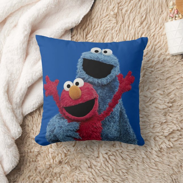 Sesame Street | Elmo & Cookie Monster Kudde (Filt)