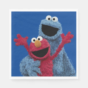 Sesame Street   Elmo & Cookie Monster Pappersservett