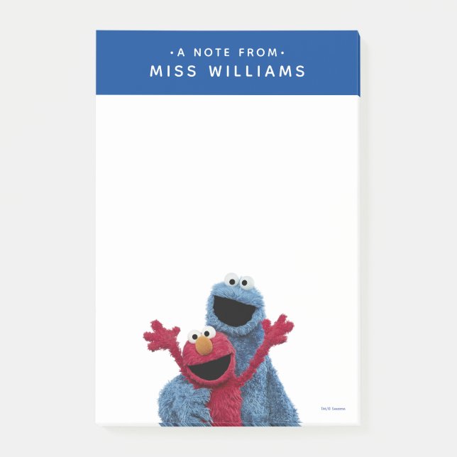 Sesame Street | Elmo & Cookie Monster Post-it Block (Framsida)
