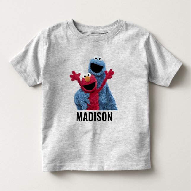 Sesame Street | Elmo & Cookie Monster T Shirt (Framsida)