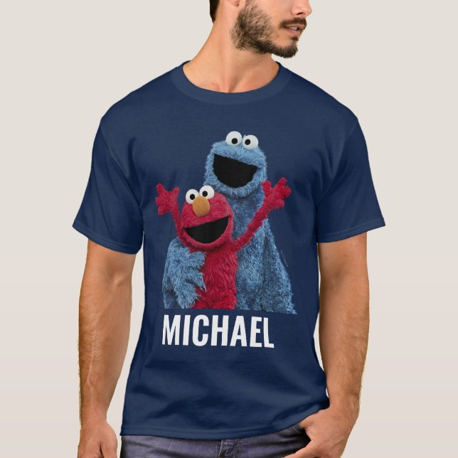 Sesame Street | Elmo & Cookie Monster T Shirt (Framsida)