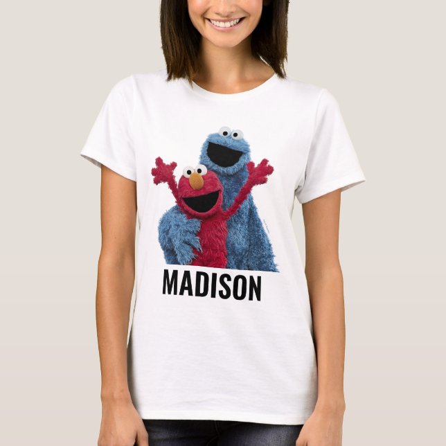 Sesame Street | Elmo & Cookie Monster T Shirt (Framsida)