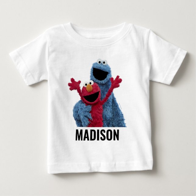Sesame Street | Elmo & Cookie Monster T Shirt (Framsida)