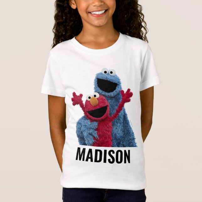 Sesame Street | Elmo & Cookie Monster T Shirt (Framsida)