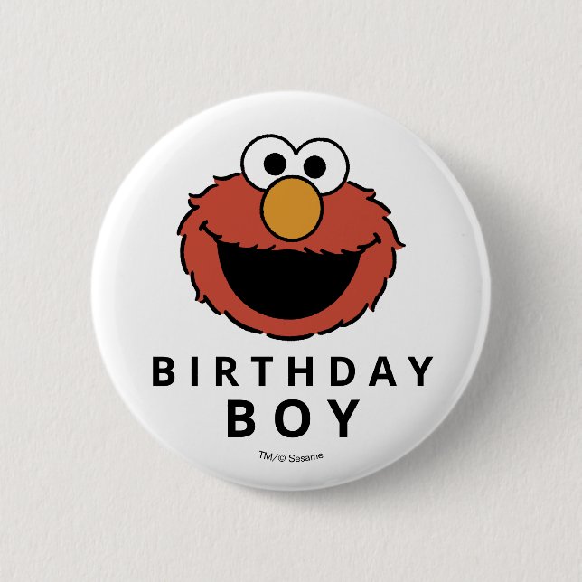 Sesame Street | Elmo - First Birthday Button Knapp (Framsida)