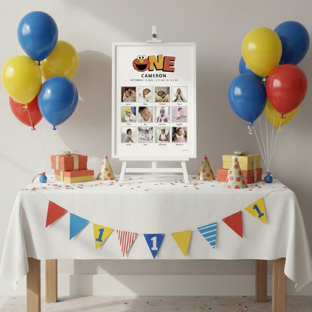 Sesame Street | Elmo First Birthday Poster (Skapare uppladdad)