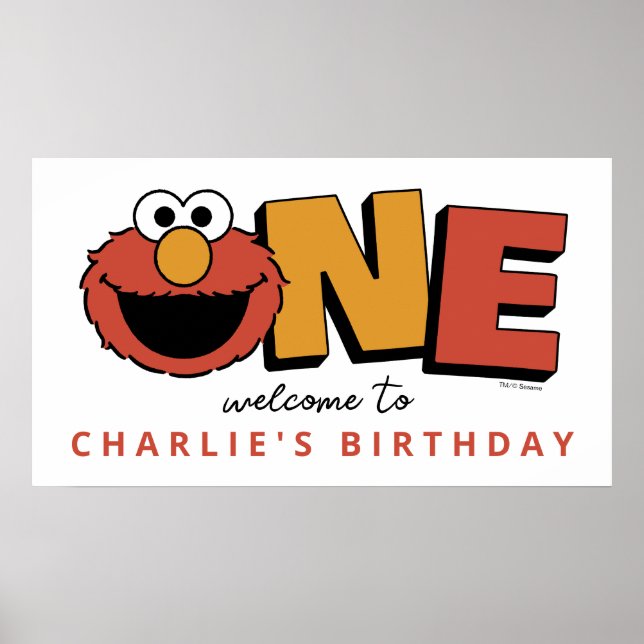 Sesame Street | Elmo - First Birthday Poster (Framsidan)