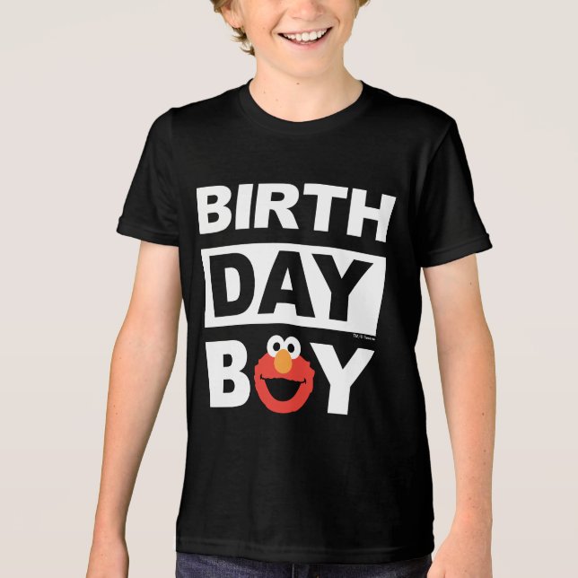 Sesame Street | Elmo - Födelsedagsgrabb T Shirt (Framsida)