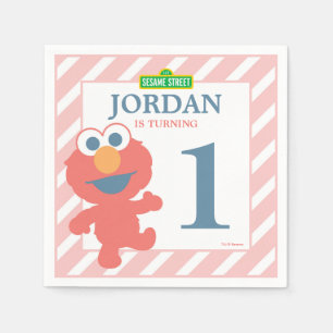 Sesame Street Elmo - Första födelsedag Pappersse Pappersservett