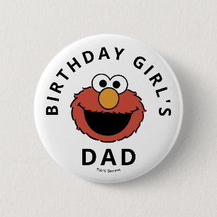 Sesame Street Elmo - Första födelsedagsbutton fö Knapp