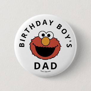 Sesame Street Elmo - Första födelsedagsbutton Knapp
