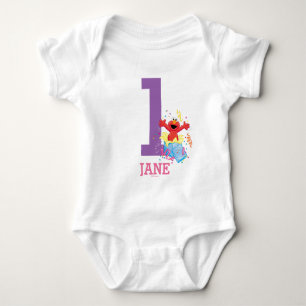 Sesame Street Elmo Girl's 1st Birthday T-shirt